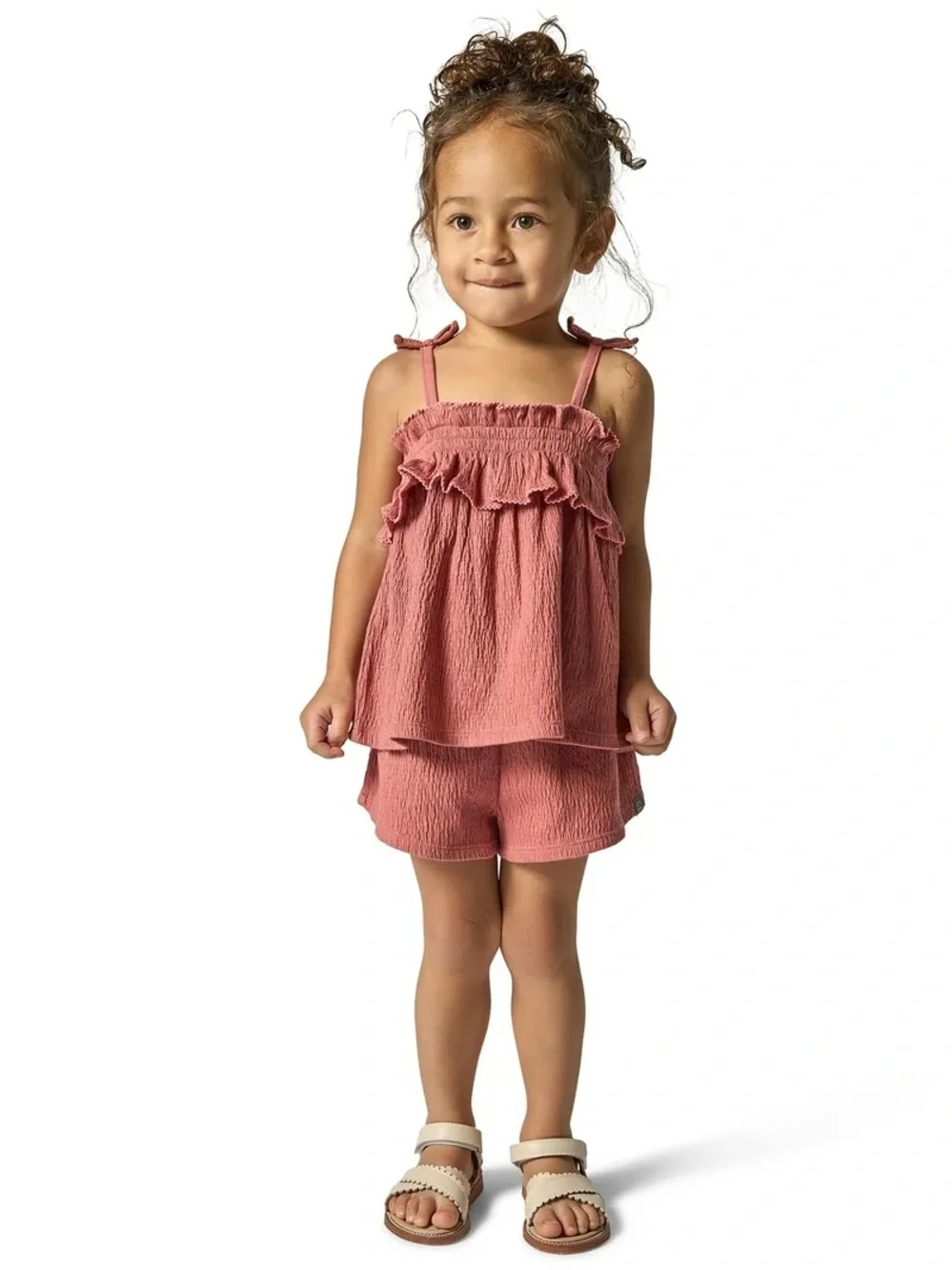 NWOT Modern Moments Toddler Girl Smocked Short Set, 5T